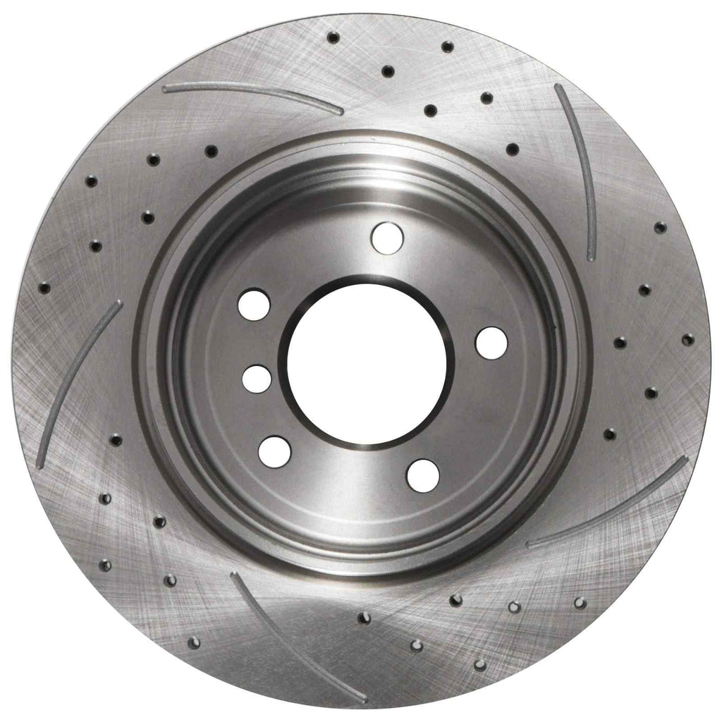Dischi Freno Posteriori Forati e Scanalati 320mm BMW Serie 3 E46 330I 330D 98-05 - foto 4