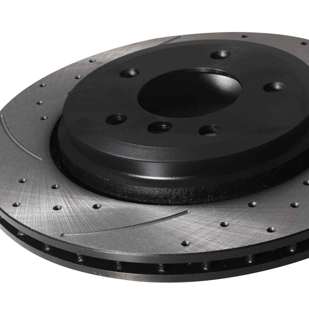 Dischi Freno Posteriori Forati e Scanalati 320mm BMW Serie 3 E46 330I 330D 98-05 - foto 5