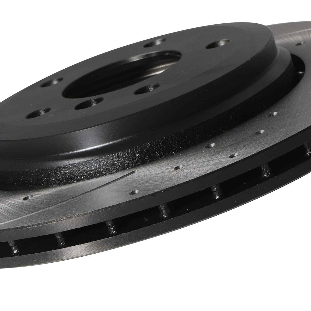 Dischi Freno Posteriori Forati e Scanalati 320mm BMW Serie 3 E46 330I 330D 98-05 - foto 8