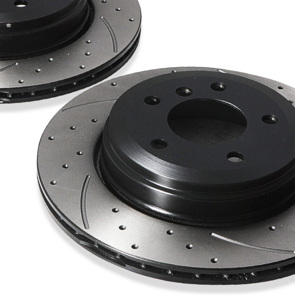 Dischi Freno Posteriori Forati e Scanalati 320mm BMW E60 E61 E63 530D 525D 520I 03+ - foto 10
