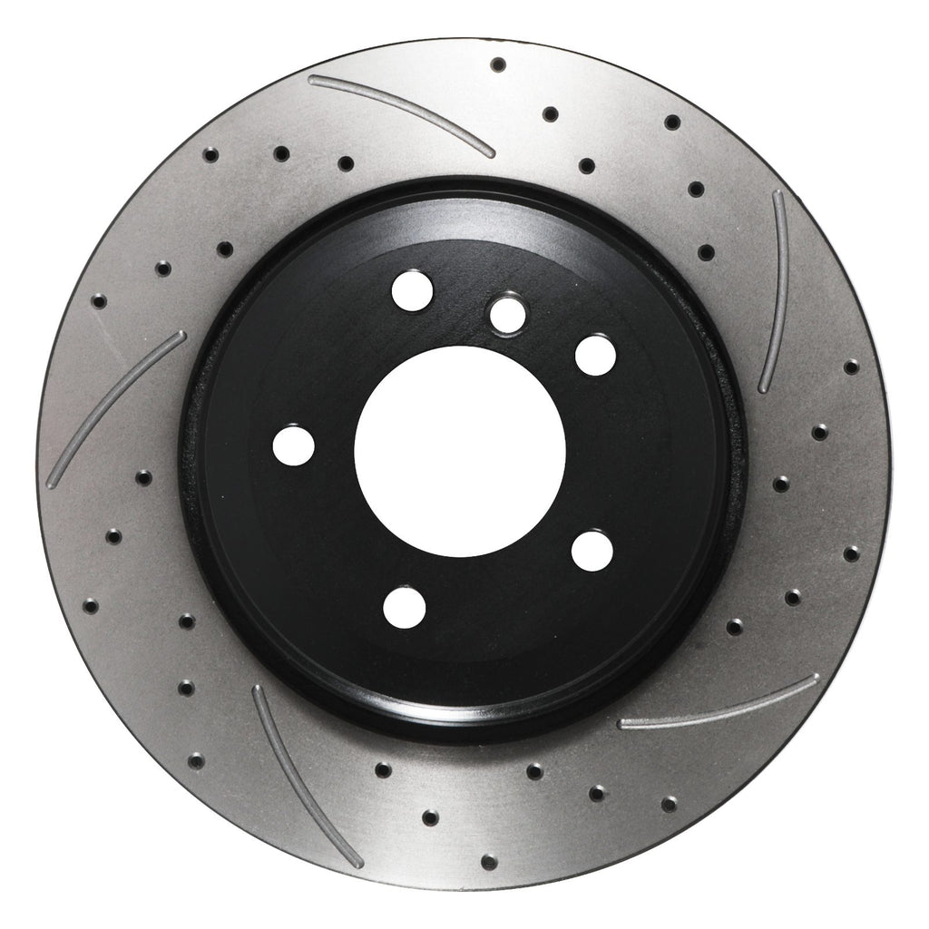 Dischi Freno Posteriori Forati e Scanalati 320mm BMW E60 E61 E63 530D 525D 520I 03+ - foto 4
