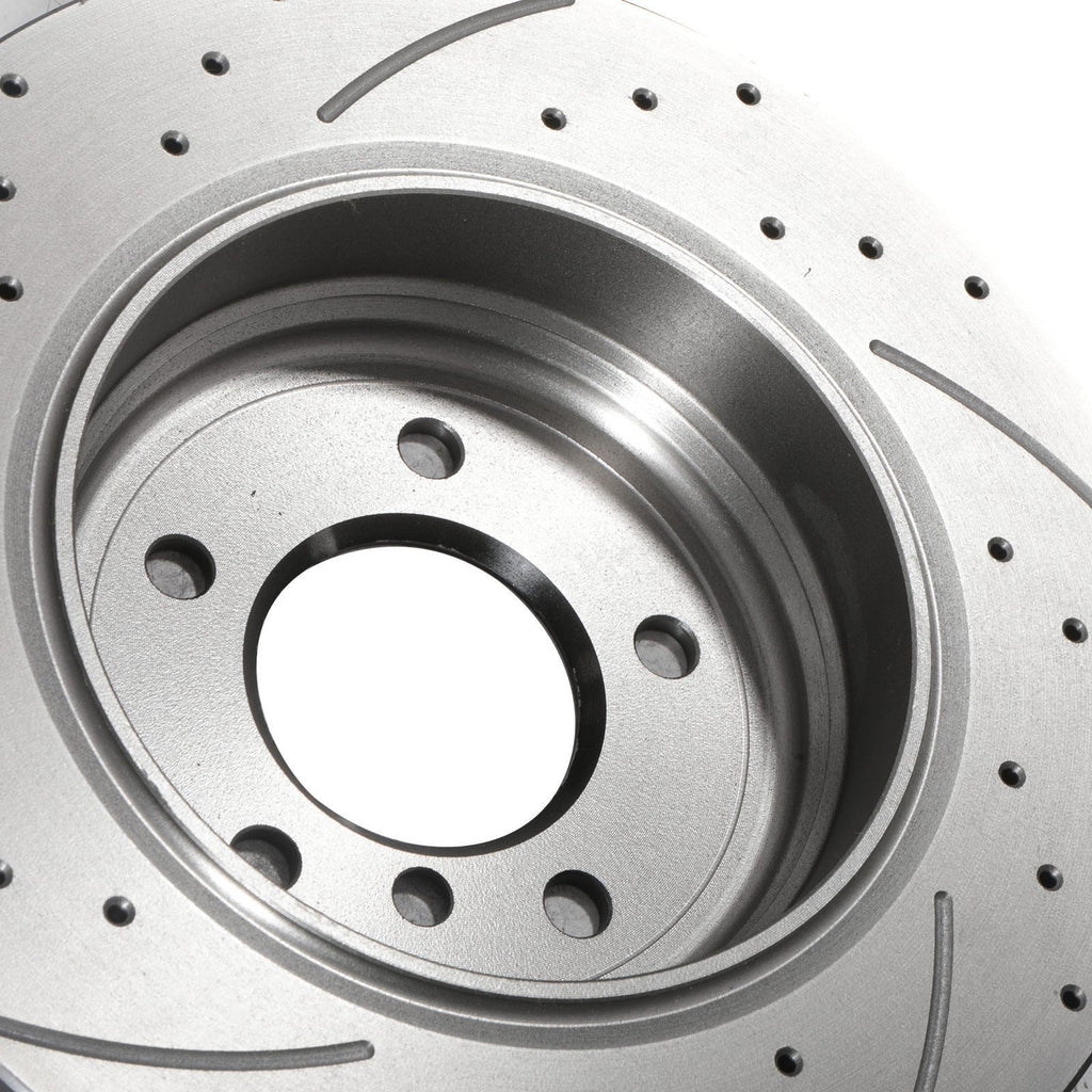 Dischi Freno Posteriori Forati e Scanalati 320mm BMW Serie 5 Serie 6 520D 530I 630I 03+ - foto 5