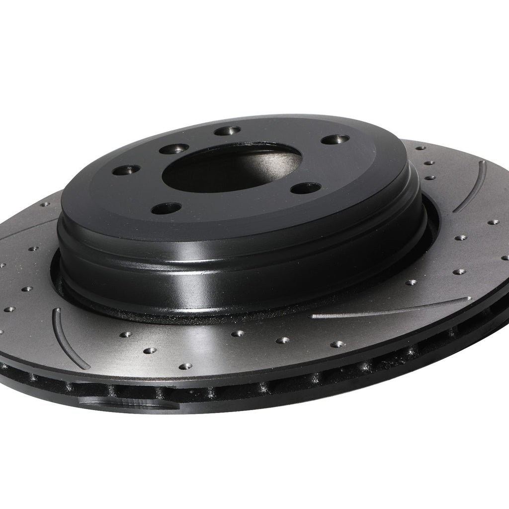 Dischi Freno Posteriori Forati e Scanalati 320mm BMW E60 E61 E63 530D 525D 520I 03+ - foto 5