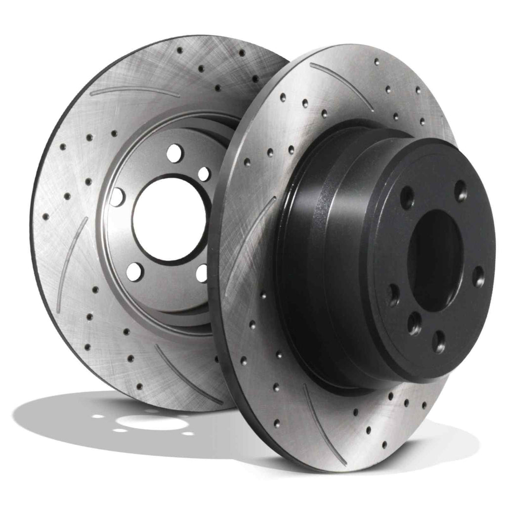 Dischi Freno Posteriori Forati e Scanalati 324mm BMW X5 E53 00-06