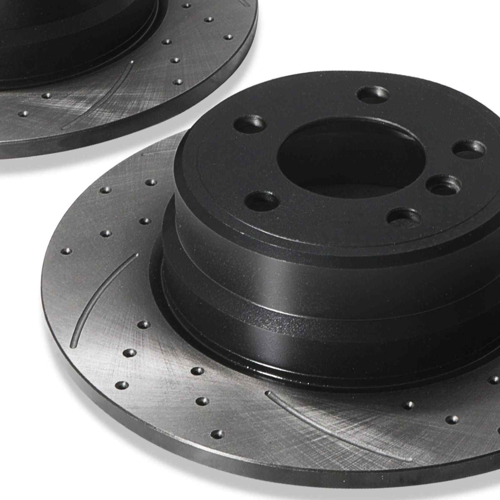 Dischi Freno Posteriori Forati e Scanalati 324mm BMW X5 E53 00-06 - foto 9