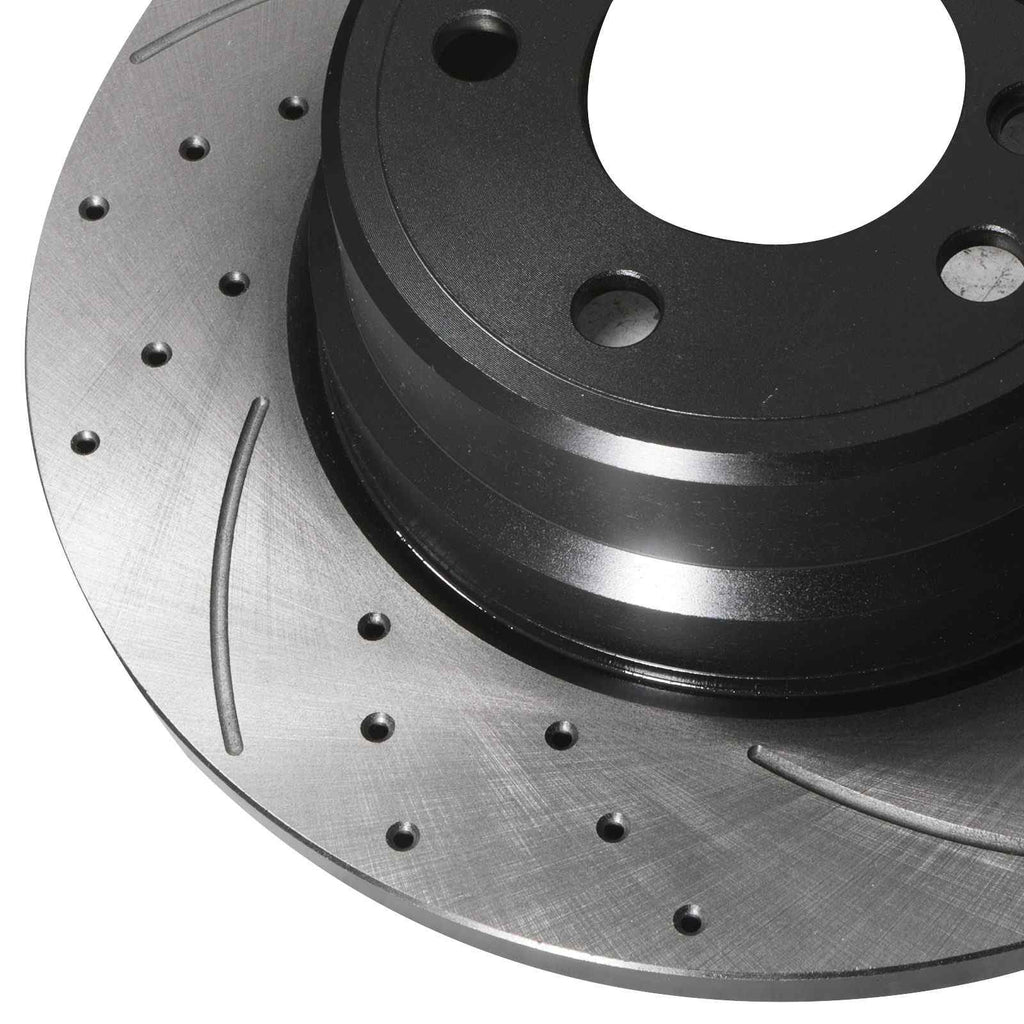 Dischi Freno Posteriori Forati e Scanalati 324mm BMW X5 E53 00-06 - foto 8