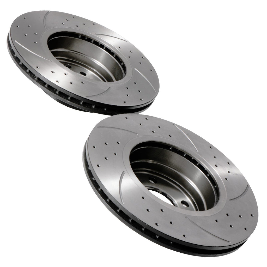 Dischi Freno Anteriori Forati e Scanalati 310mm BMW E60 520I 525I 525D Berlina 03-10 - foto 10