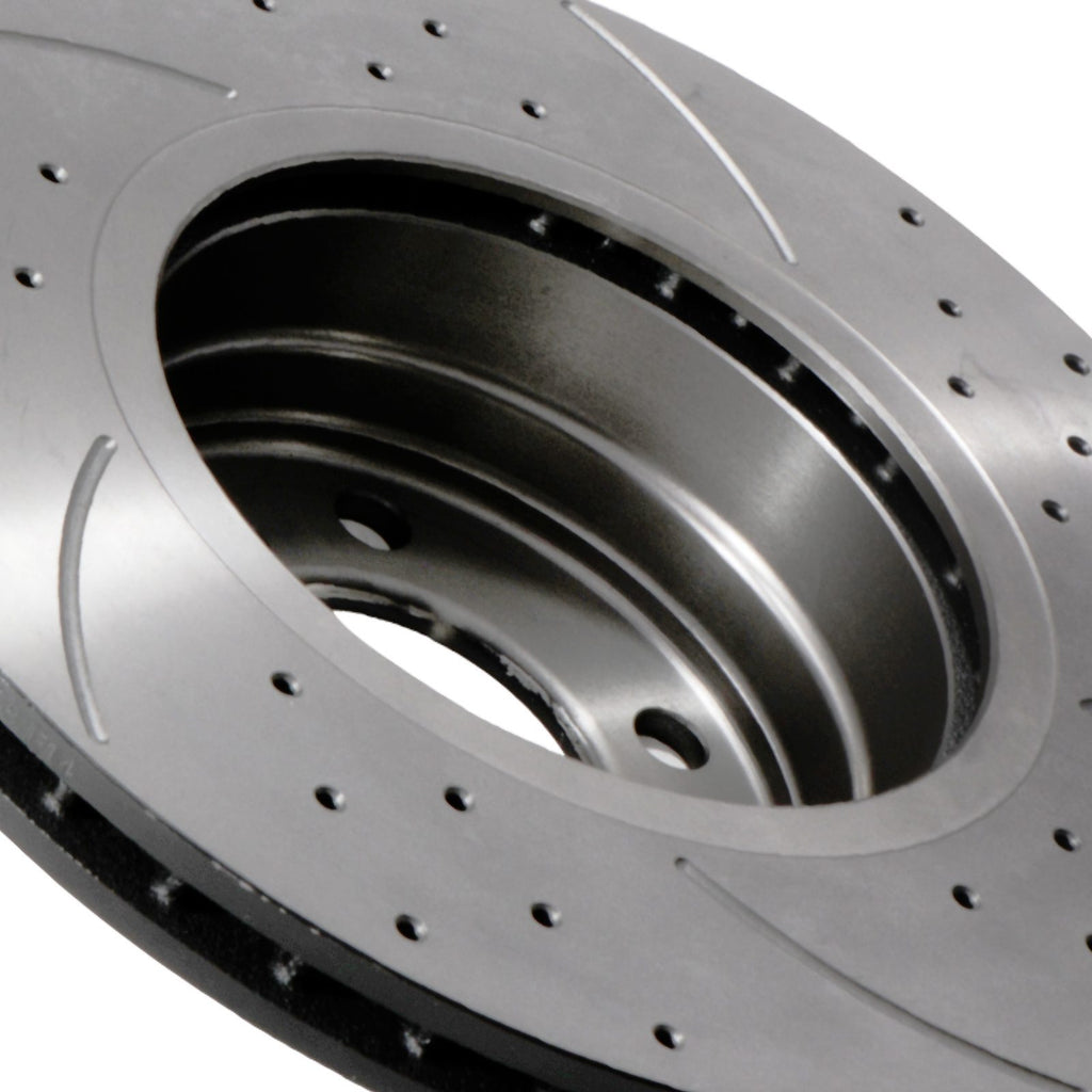 Dischi Freno Anteriori Forati e Scanalati 310mm BMW E60 520I 525I 525D Berlina 03-10 - foto 7