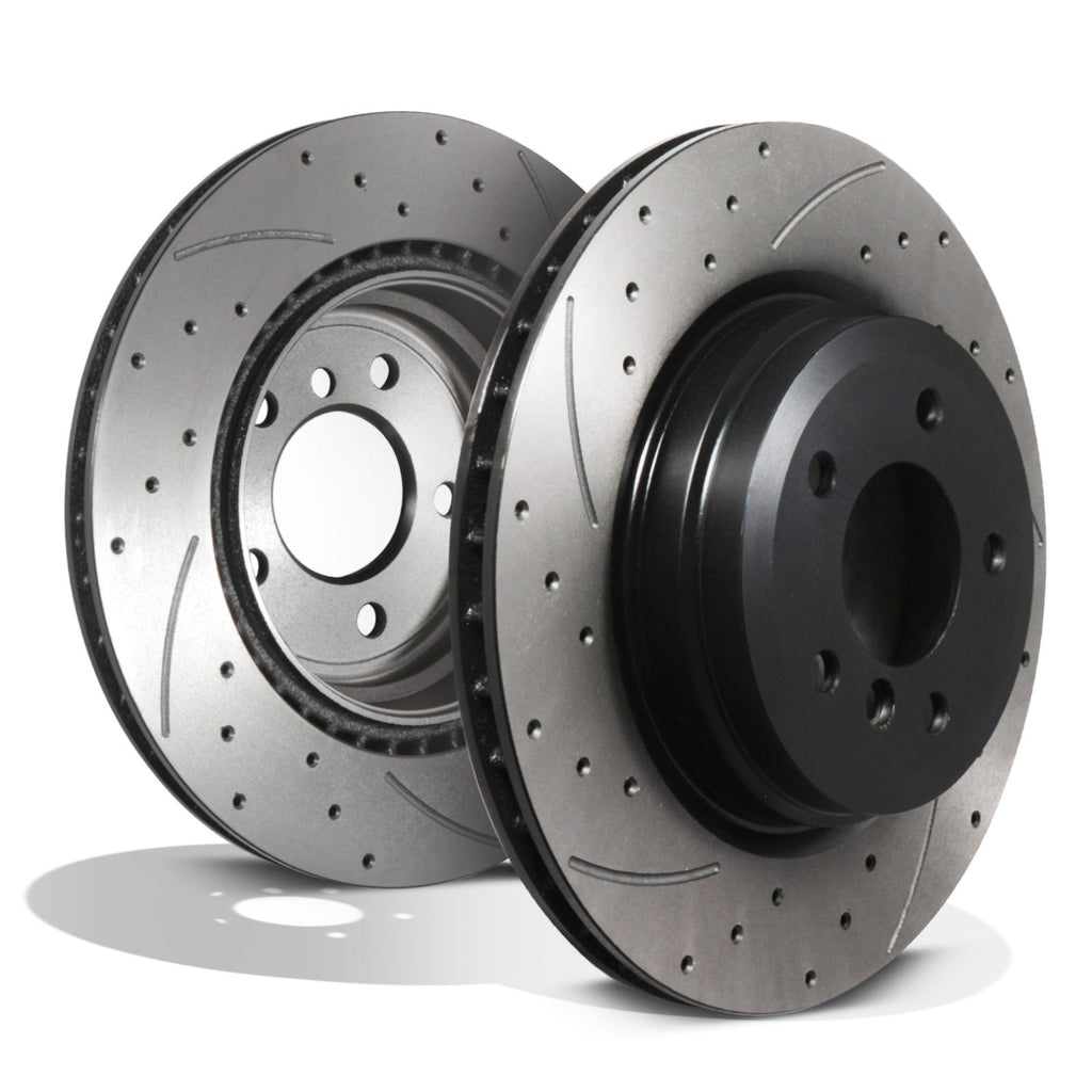 Dischi Freno Posteriori Forati, Scanalati e Ventilati 336mm BMW Serie 3 E90 E92 04-13