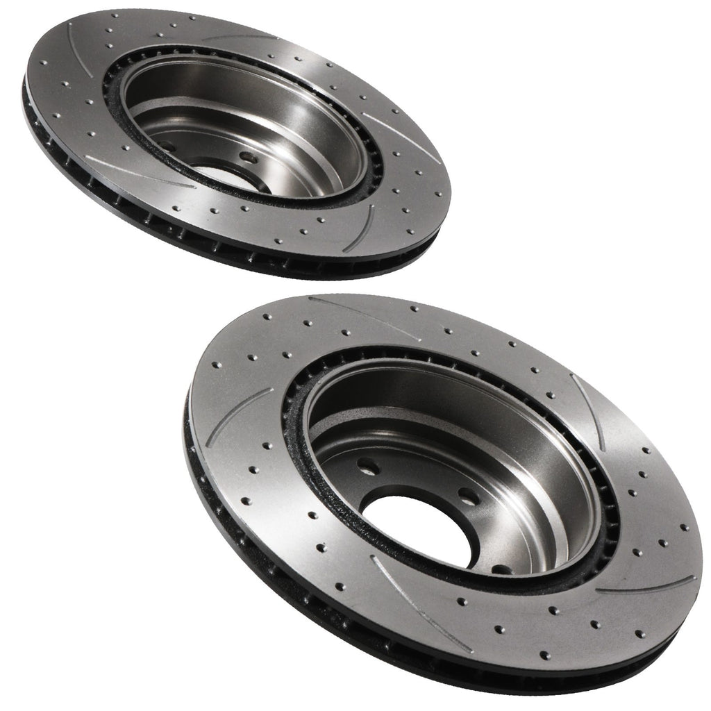Dischi Freno Posteriori Forati, Scanalati e Ventilati 336mm BMW Serie 3 E90 E92 04-13 - foto 7