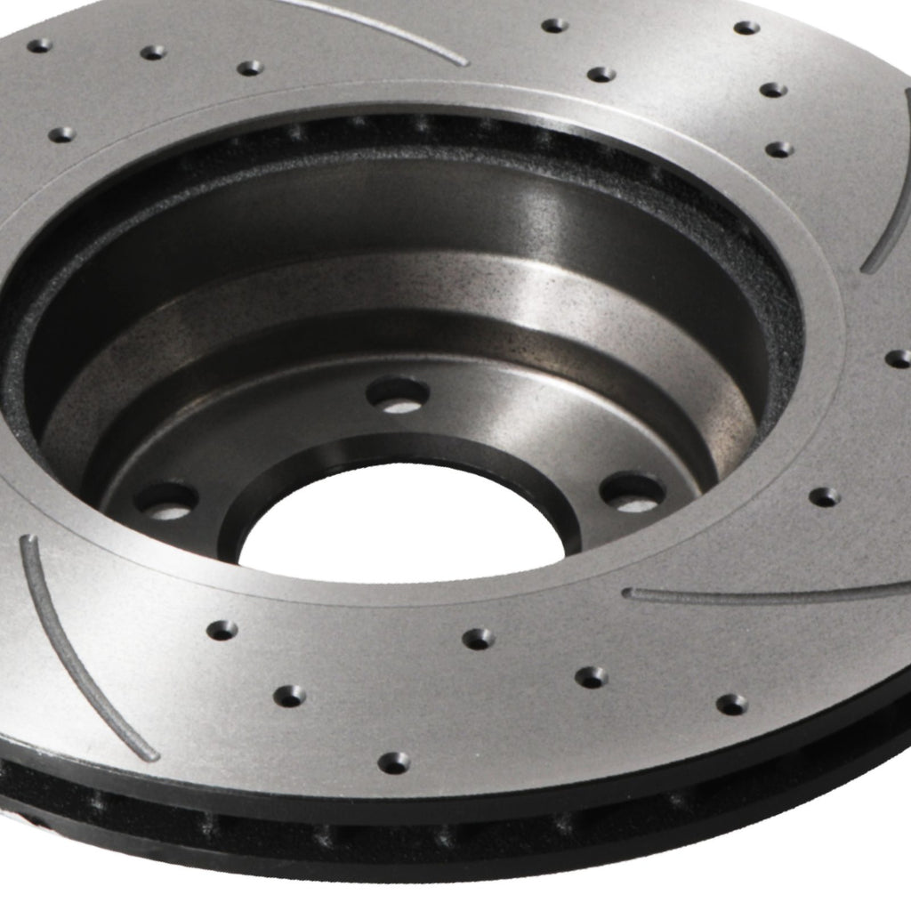 Dischi Freno Anteriori Forati e Scanalati 330mm BMW Serie 3 E90 E91 E92 E93 320 325 330 04-13 - foto 7