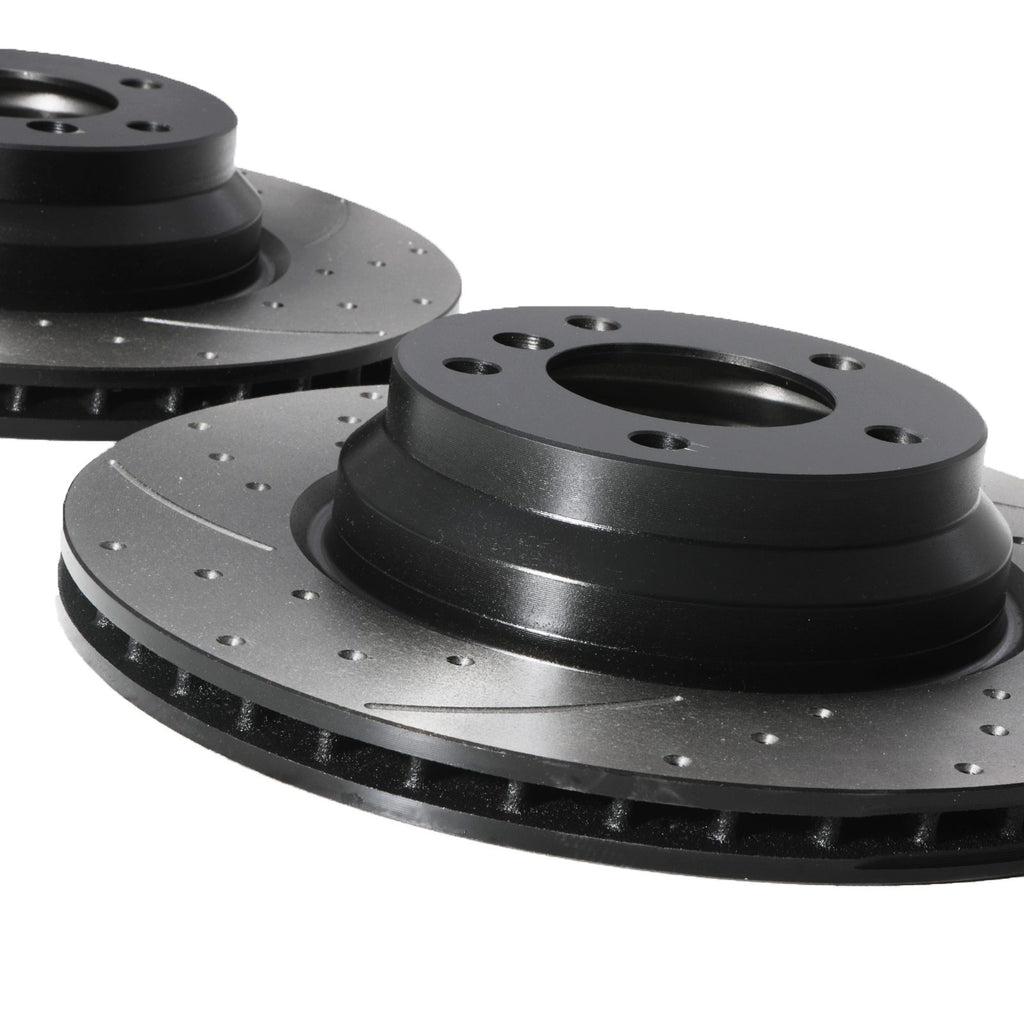 Dischi Freno Anteriori Forati e Scanalati 330mm BMW E81 E82 E87 130I 05-13 - foto 5