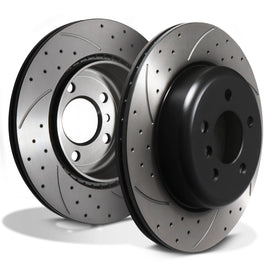 Dischi Freno Posteriori Forati e Scanalati 330mm BMW Serie 5 F10 F11 518D 530D 10-17