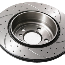 Dischi Freno Posteriori Forati e Scanalati 330mm BMW Serie 5 F10 F11 518D 530D 10-17 - foto 9