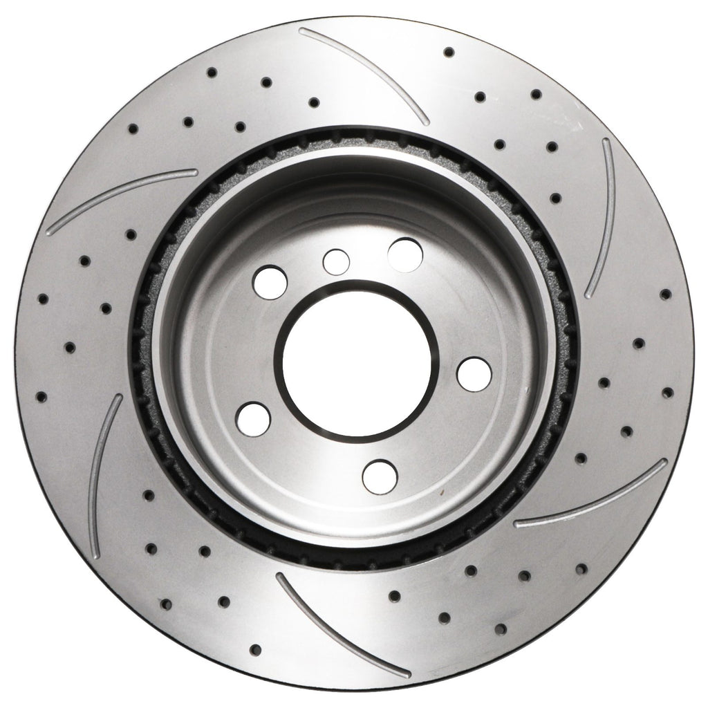Dischi Freno Posteriori Forati e Scanalati 330mm BMW Serie 5 F10 F11 518D 530D 10-17 - foto 8