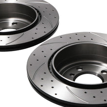 Dischi Freno Posteriori Forati e Scanalati 330mm BMW Serie 5 F10 F11 518D 530D 10-17 - foto 7