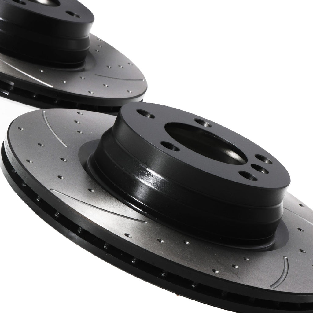 Dischi Freno Anteriori Forati e Scanalati 330mm BMW Serie 3 F30 325D 328I 330D 11-19 - foto 10
