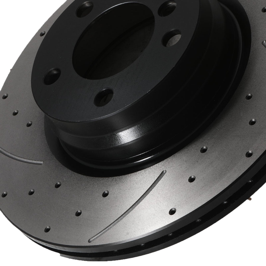 Dischi Freno Anteriori Forati e Scanalati 330mm BMW Serie 2 3 4 228 325D 430D 11-20 - foto 9