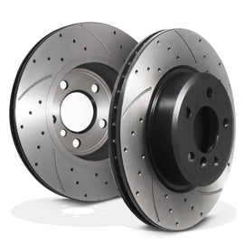 Dischi Freno Anteriori Forati e Scanalati 330mm BMW Serie 5 F10 F11 09-17