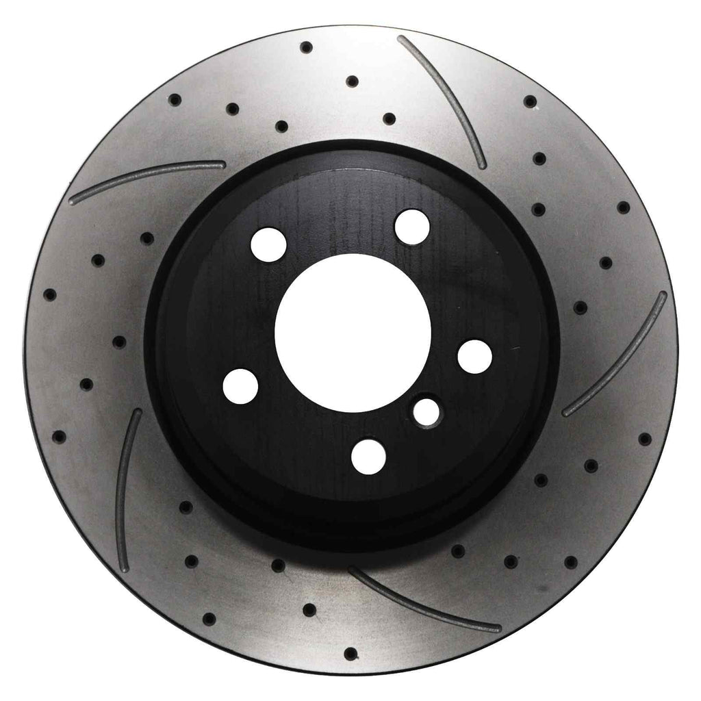Dischi Freno Anteriori Forati e Scanalati 330mm BMW Serie 5 F10 F11 09-17 - foto 4