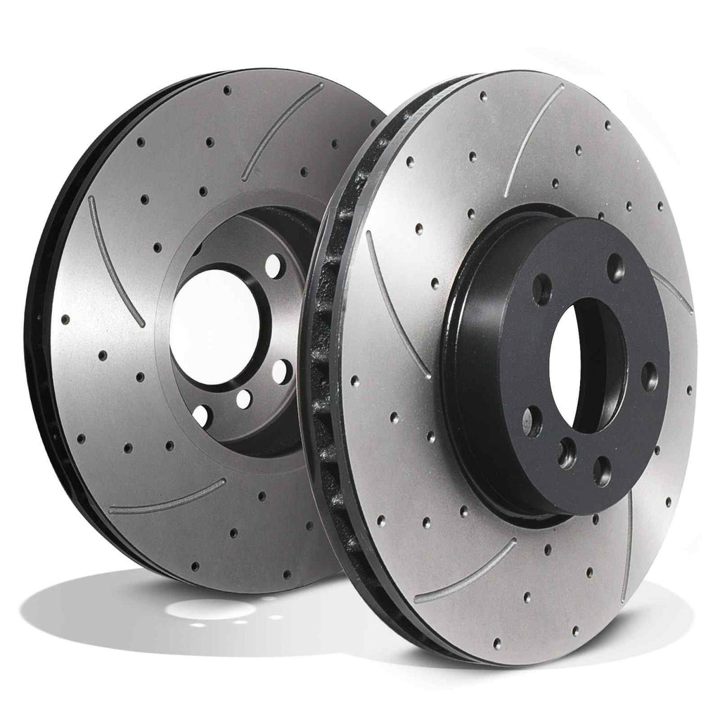 Dischi Freno Anteriori Forati e Scanalati 332mm BMW X5 E53 00-06
