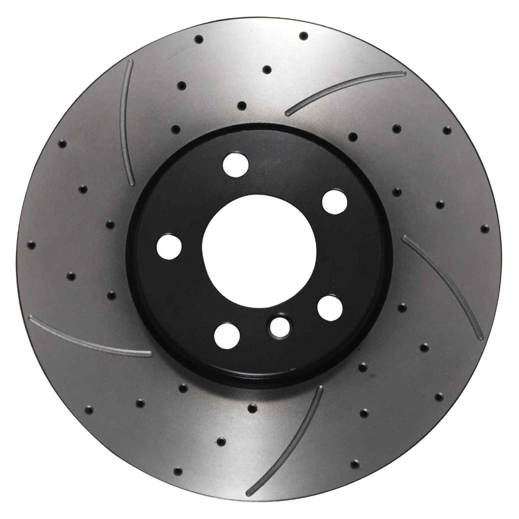 Dischi Freno Anteriori Forati e Scanalati 332mm BMW X5 E53 00-06 - foto 4