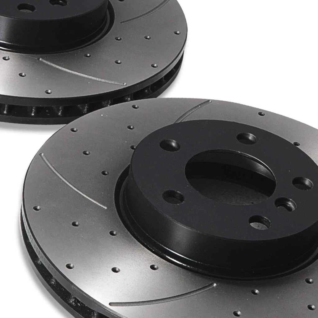 Dischi Freno Anteriori Forati e Scanalati 332mm BMW X5 E53 00-06 - foto 5