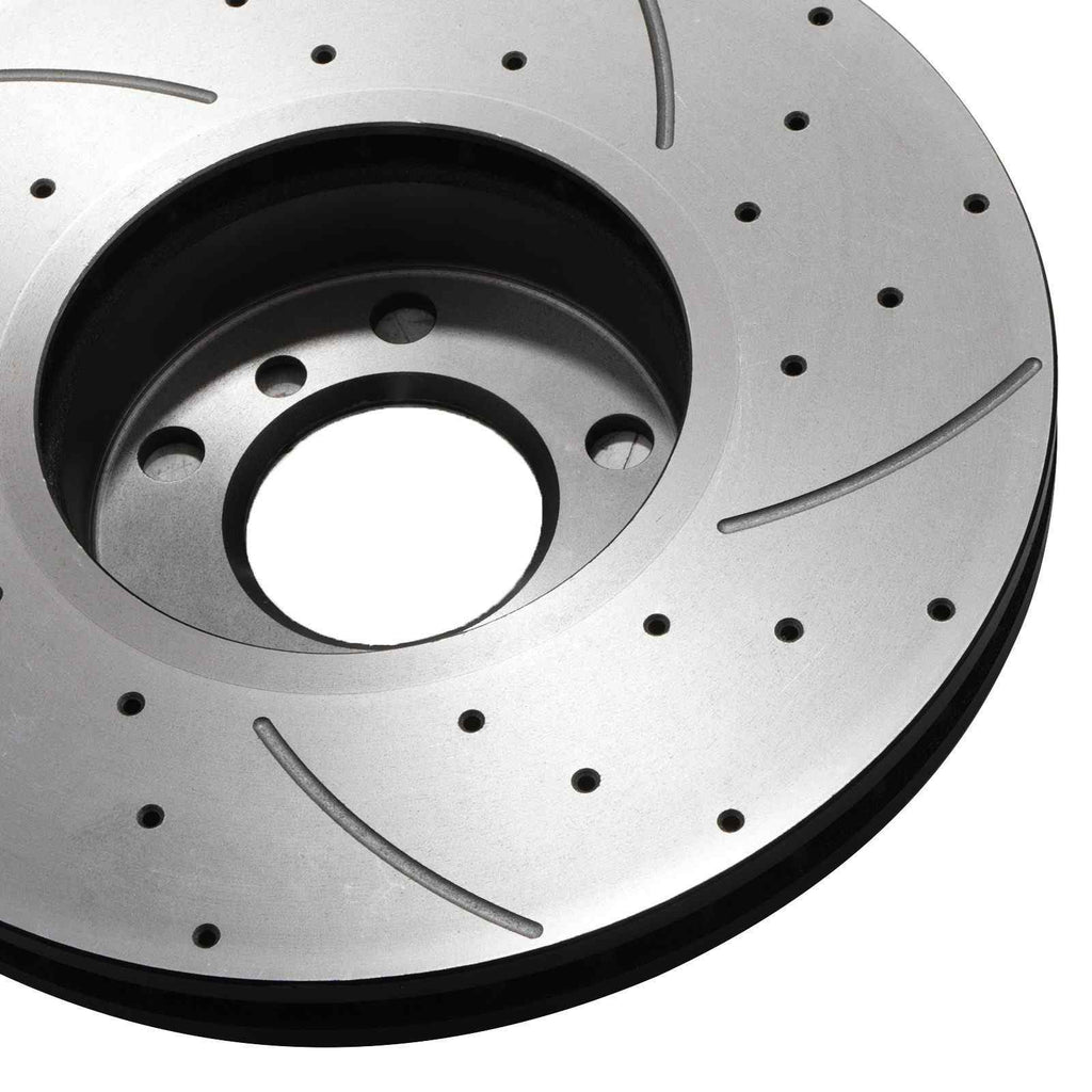 Dischi Freno Anteriori Forati e Scanalati 332mm BMW X5 E53 00-06 - foto 7