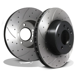 Dischi Freno Anteriori Forati e Scanalati 324mm BMW Serie 6 E63 E64 630I 04-10