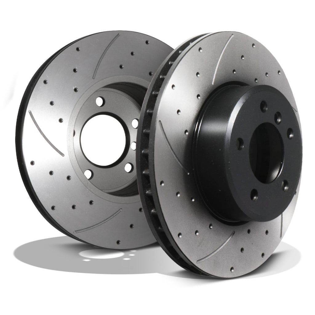Dischi Freno Anteriori Forati e Scanalati 324mm BMW Serie 5 E60 E61 530I 540I 02-10