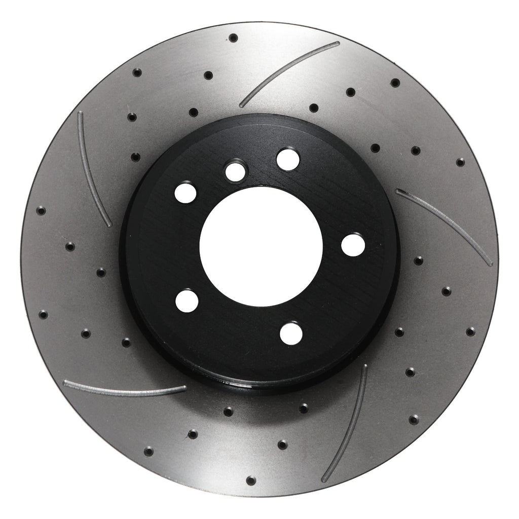Dischi Freno Anteriori Forati e Scanalati 324mm BMW Serie 5 E60 E61 530I 540I 02-10 - foto 4