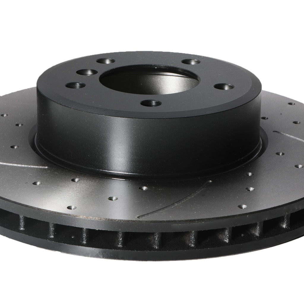 Dischi Freno Anteriori Forati e Scanalati 324mm BMW Serie 5 E60 E61 530I 540I 02-10 - foto 6