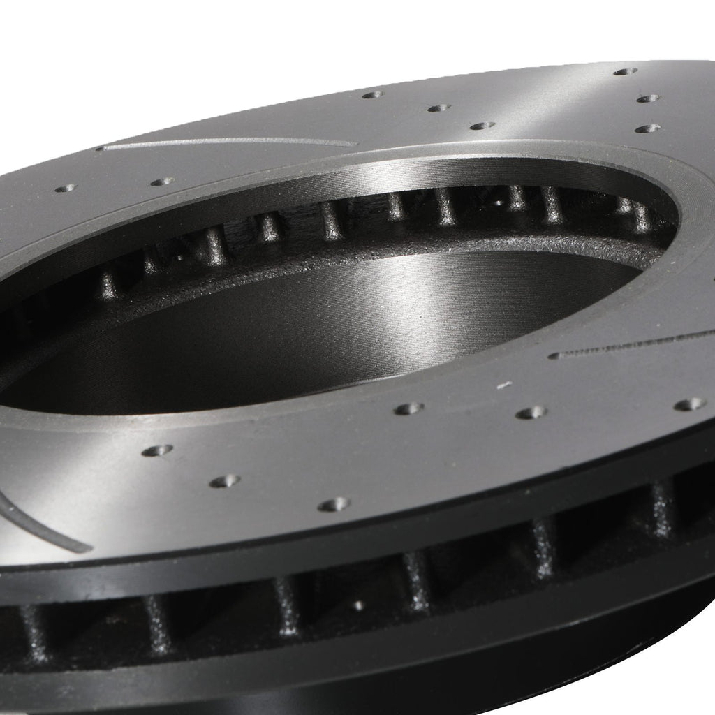 Dischi Freno Anteriori Forati e Scanalati 324mm BMW E60 E61 520D 530I 523I 02-10 - foto 8