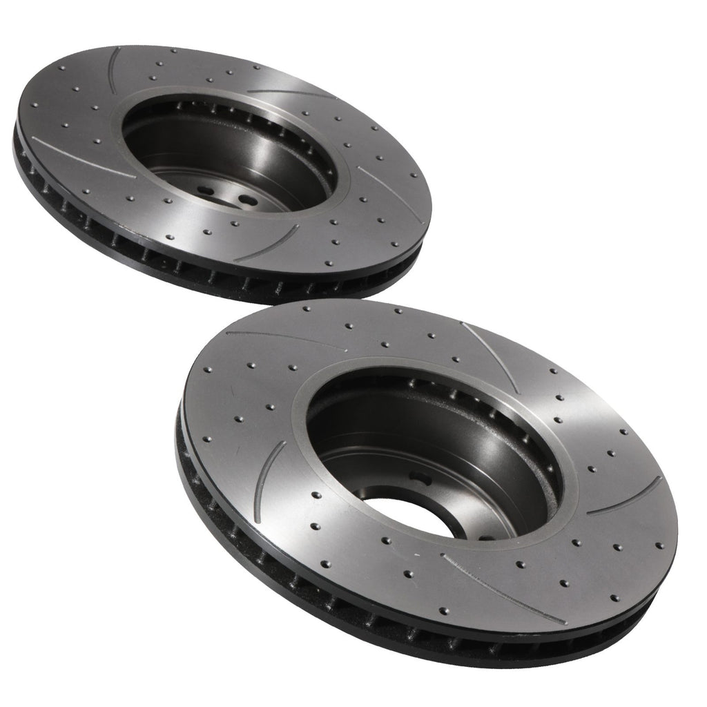 Dischi Freno Anteriori Forati e Scanalati 324mm BMW Serie 6 E63 E64 630I Coupe 04+ - foto 7