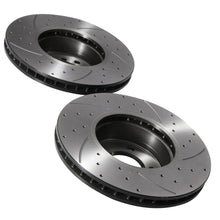 Dischi Freno Anteriori Forati e Scanalati 324mm BMW E60 E61 520D 530I 523I 02-10 - foto 7