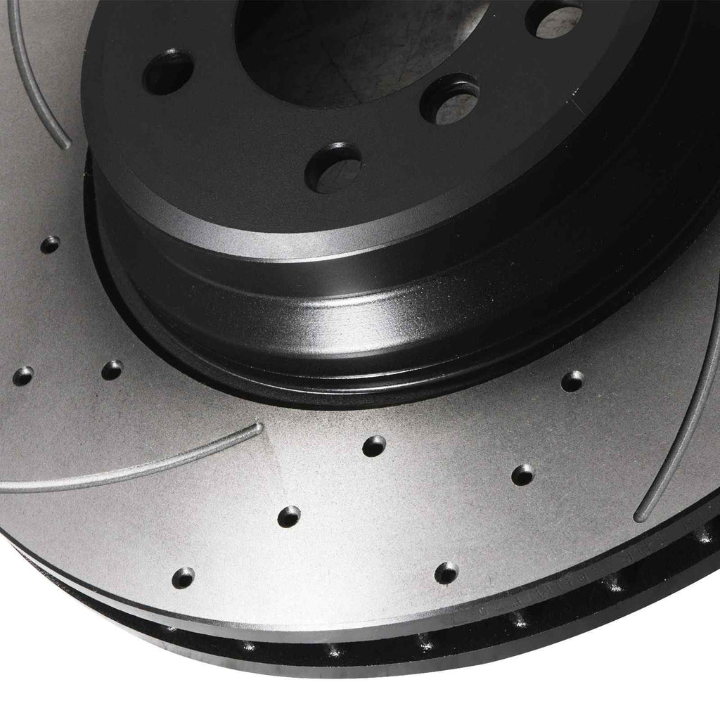 Dischi Freno Anteriori Forati e Scanalati 348mm BMW Serie 3 E90 E91 E92 E93 330 335 06+ - foto 5
