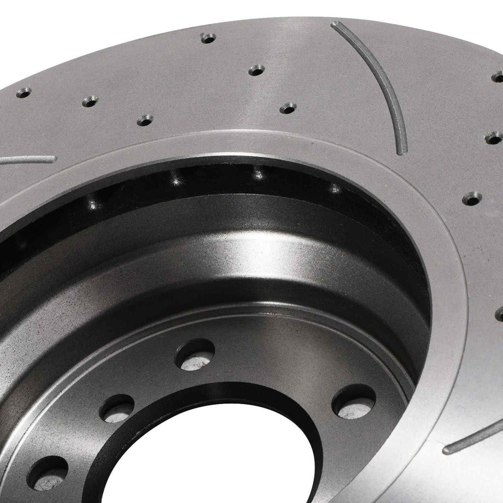 Dischi Freno Anteriori Forati e Scanalati 348mm BMW Serie 3 E90 E91 E92 E93 330 335 06+ - foto 6