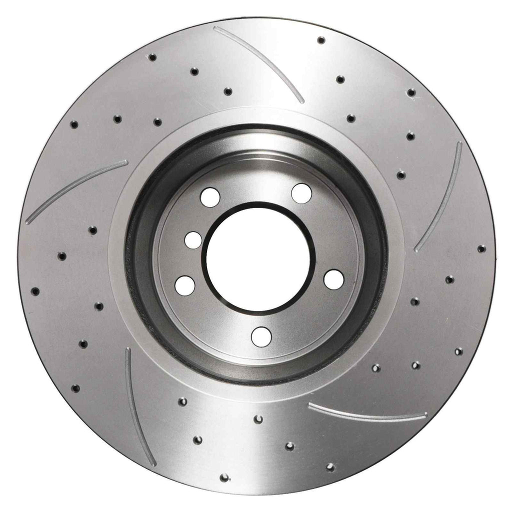 Dischi Freno Anteriori Forati e Scanalati 348mm BMW Serie 3 E90 E91 E92 E93 330 335 06+ - foto 7