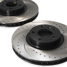 Dischi Freno Anteriori Forati e Scanalati 348mm BMW X5 E70 07-13 - foto 10