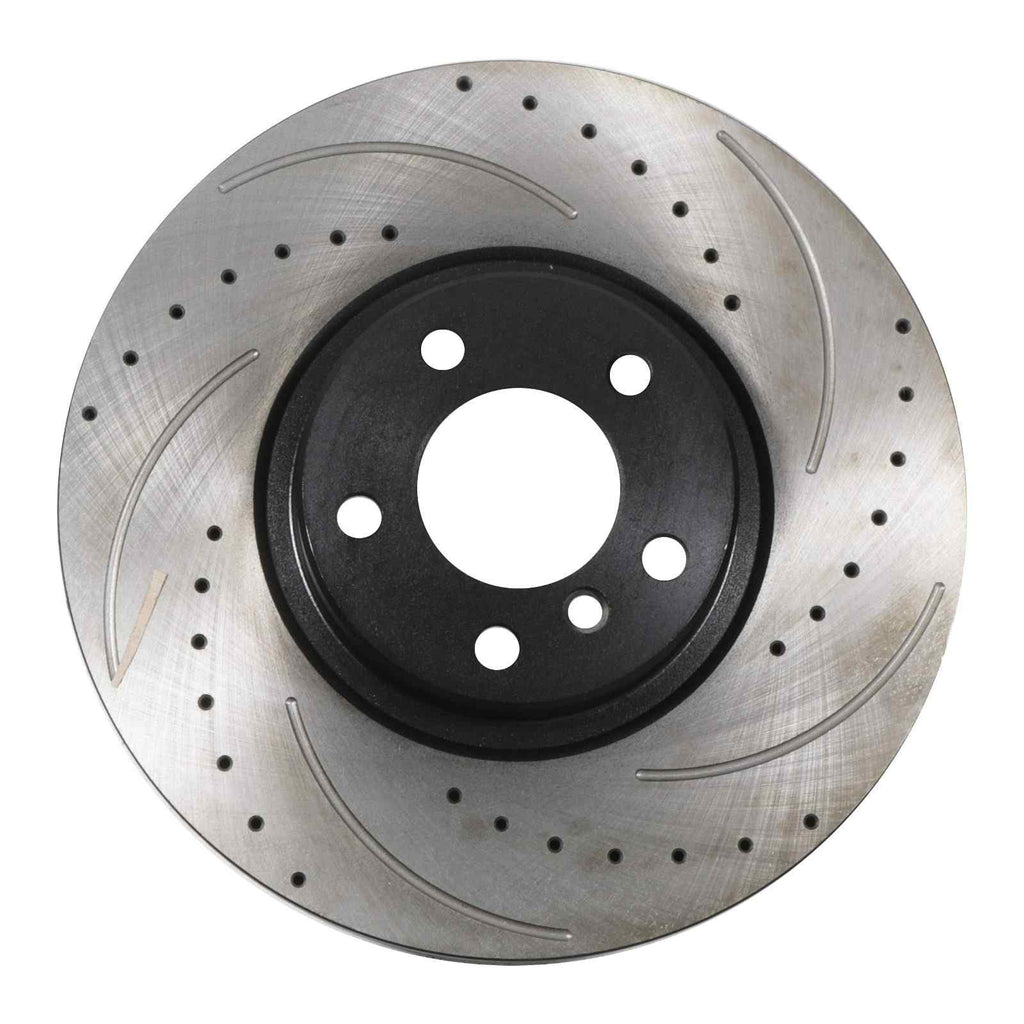 Dischi Freno Anteriori Forati e Scanalati 348mm BMW X6 E71 08+ - foto 4