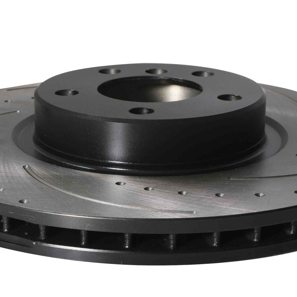 Dischi Freno Anteriori Forati e Scanalati 348mm BMW X6 E71 08+ - foto 6