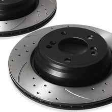 Dischi Freno Posteriori Forati e Scanalati 326mm BMW Serie 3 E46 M3 3.2 00-06 - foto 10