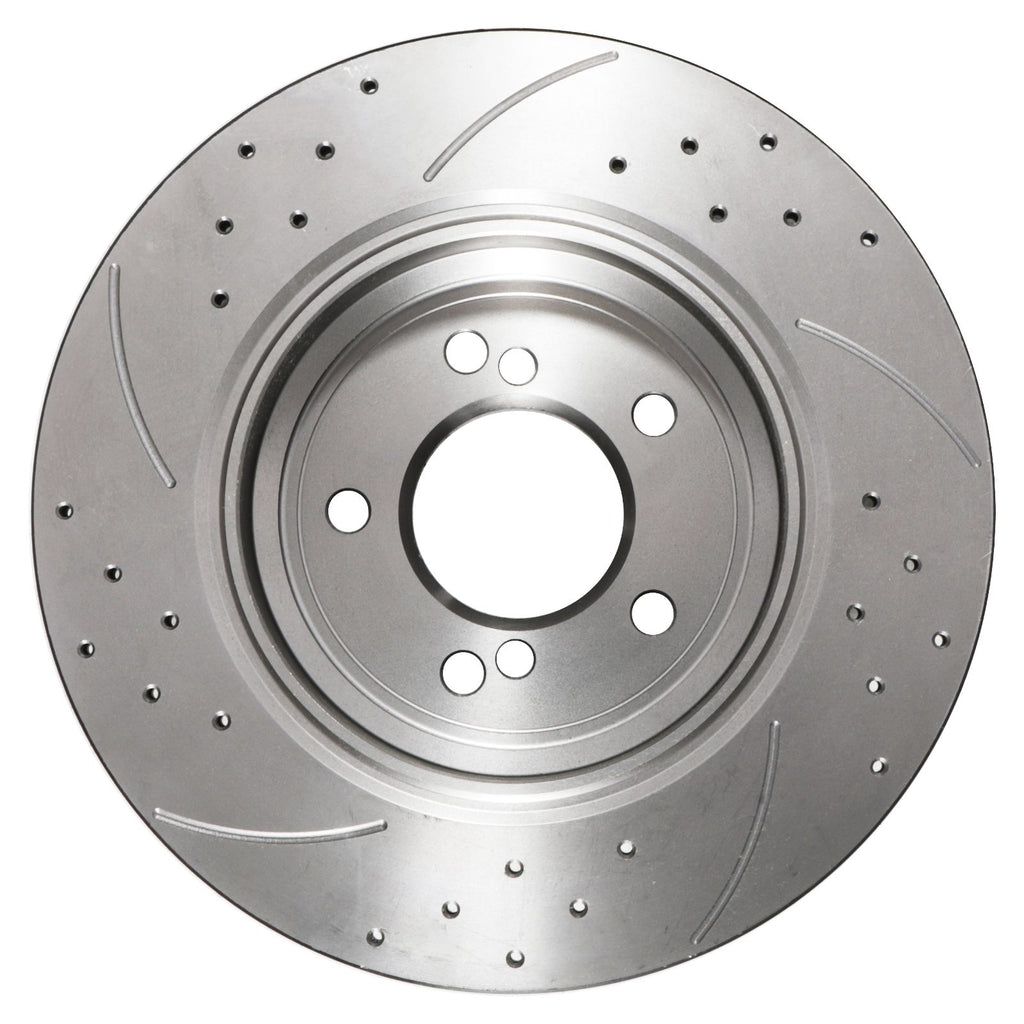Dischi Freno Posteriori Forati e Scanalati 326mm BMW Serie 3 E46 M3 3.2 00-06 - foto 5
