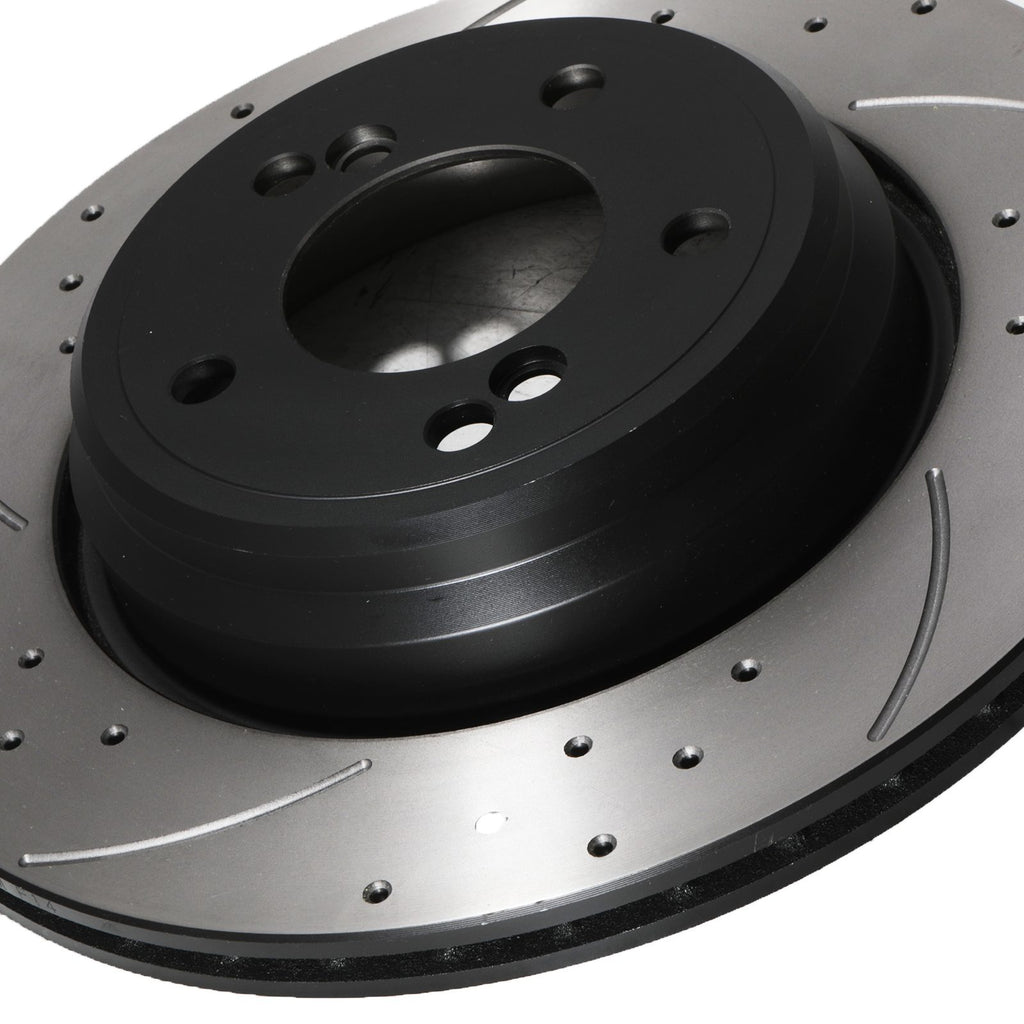 Dischi Freno Posteriori Forati e Scanalati 326mm BMW Serie 3 E46 M3 3.2 00-06 - foto 9