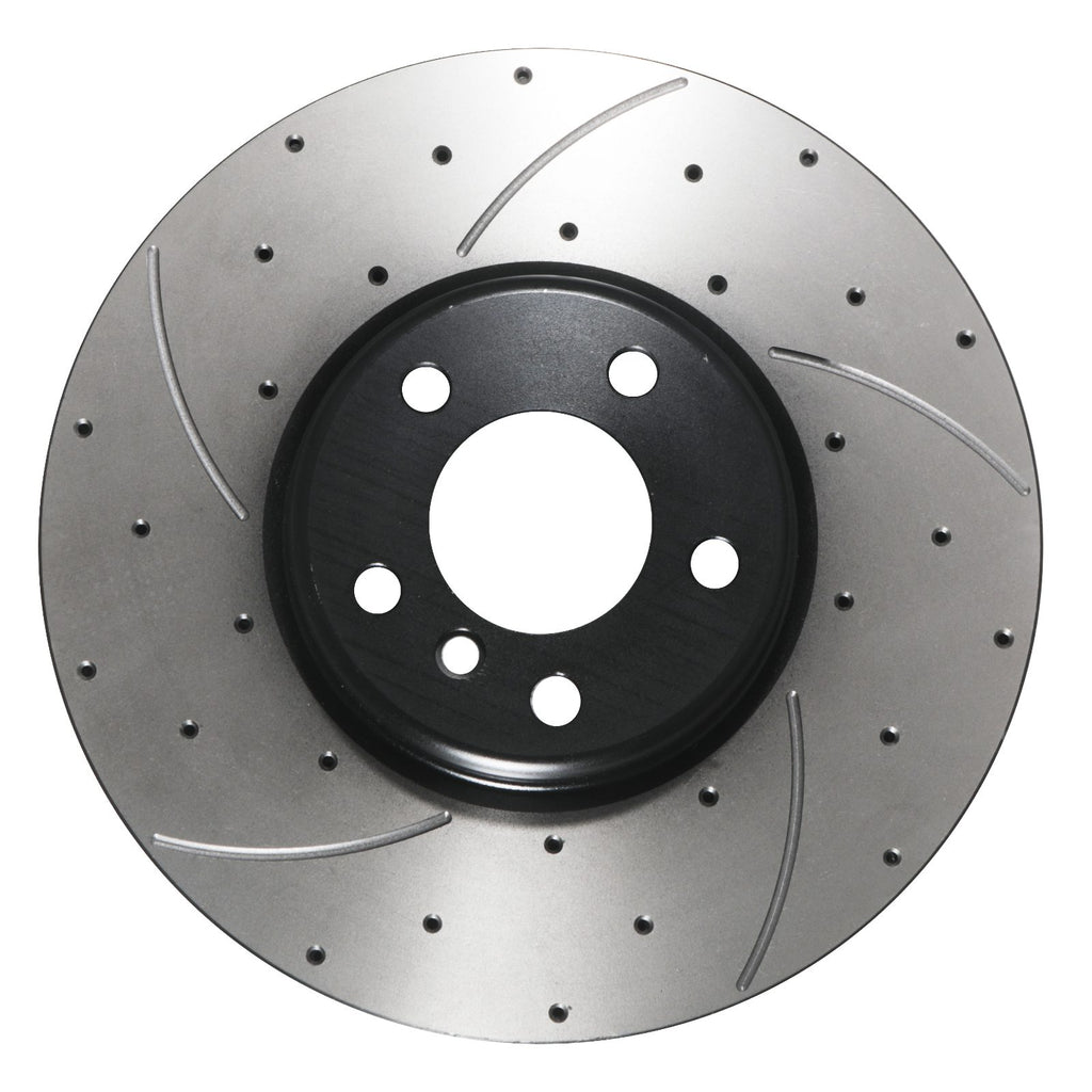 Dischi Freno Anteriori Forati e Scanalati 348mm BMW Serie 7 F01 F02 730D 740D 740I - foto 4