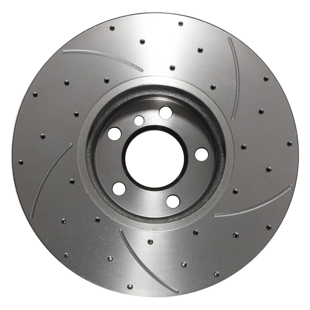 Dischi Freno Anteriori Forati e Scanalati 348mm BMW Serie 5 6 7 F10 F11 F13 10-18 - foto 6