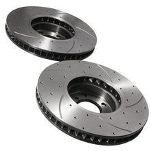 Dischi Freno Anteriori Forati e Scanalati 348mm BMW Serie 7 F01 F02 730D 740D 740I - foto 8
