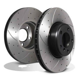 Dischi Freno Anteriori Forati e Scanalati 345mm BMW Serie 4 F32 F33 435i 440i 2013-2020