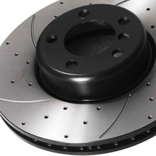 Dischi Freno Anteriori Forati e Scanalati 345mm BMW Serie 2 F22 F23 218d 220d 225d 2013-2021 - foto 5