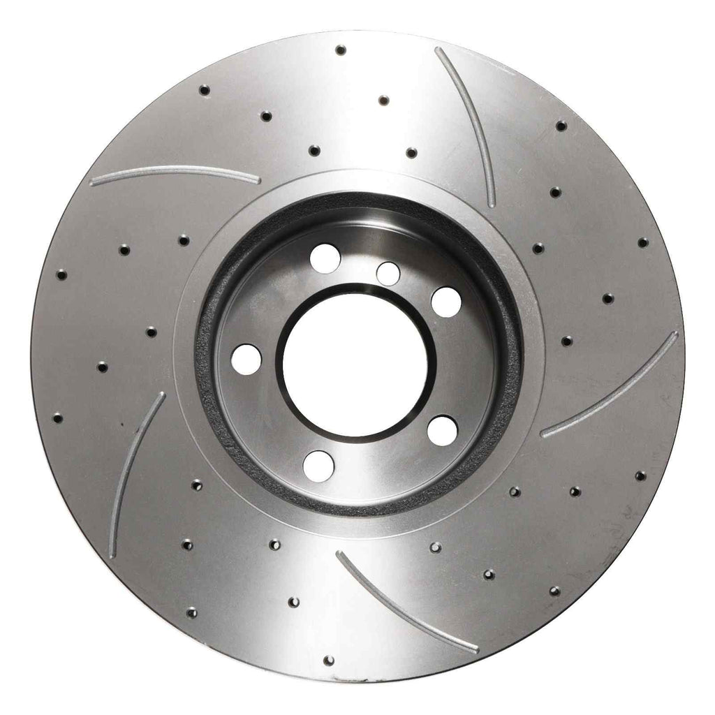 Dischi Freno Anteriori Forati e Scanalati 345mm BMW Serie 4 F32 F33 418i/d 420i/d 435d 2012-2019 - foto 10